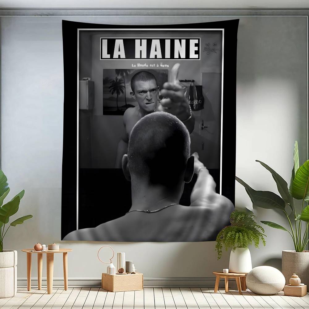 

La Haine 1995 Movies Colorful Tapestry Wall Hanging Bohemian Wall Tapestries Mandala Wall Hanging Sheets 74x94cm(29x37in)