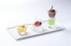 Toyo Sasaki Floral Design Mini Dome Cup Glass Small Plate Glassware, Amuse-Ball Plate, Dish, TS44013-1