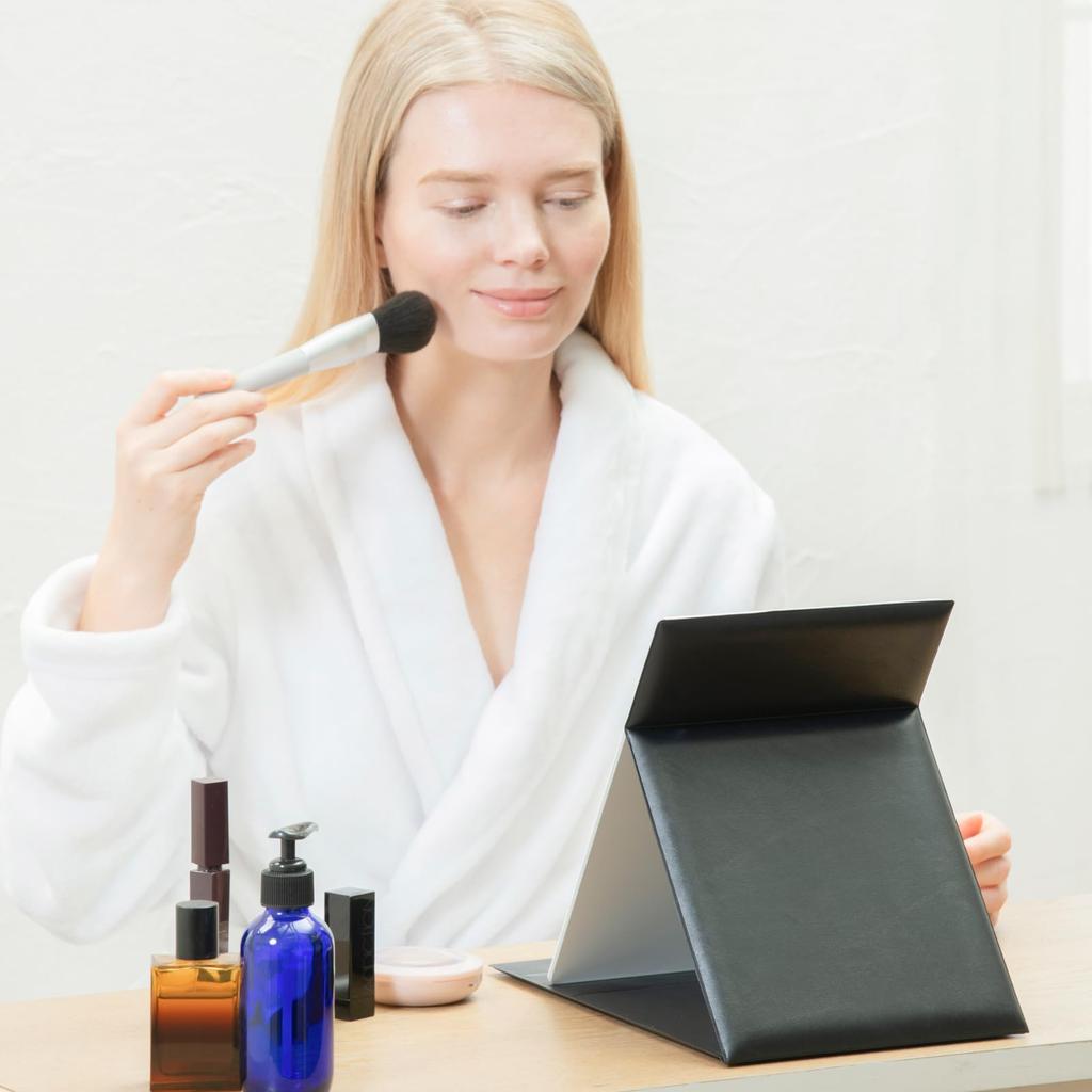 HORIUCHI MIRROR - Safe and Secure, Unbreakable Mirror, Folding Mirror, LL Size, Makeup Mirror, Birthday Gift