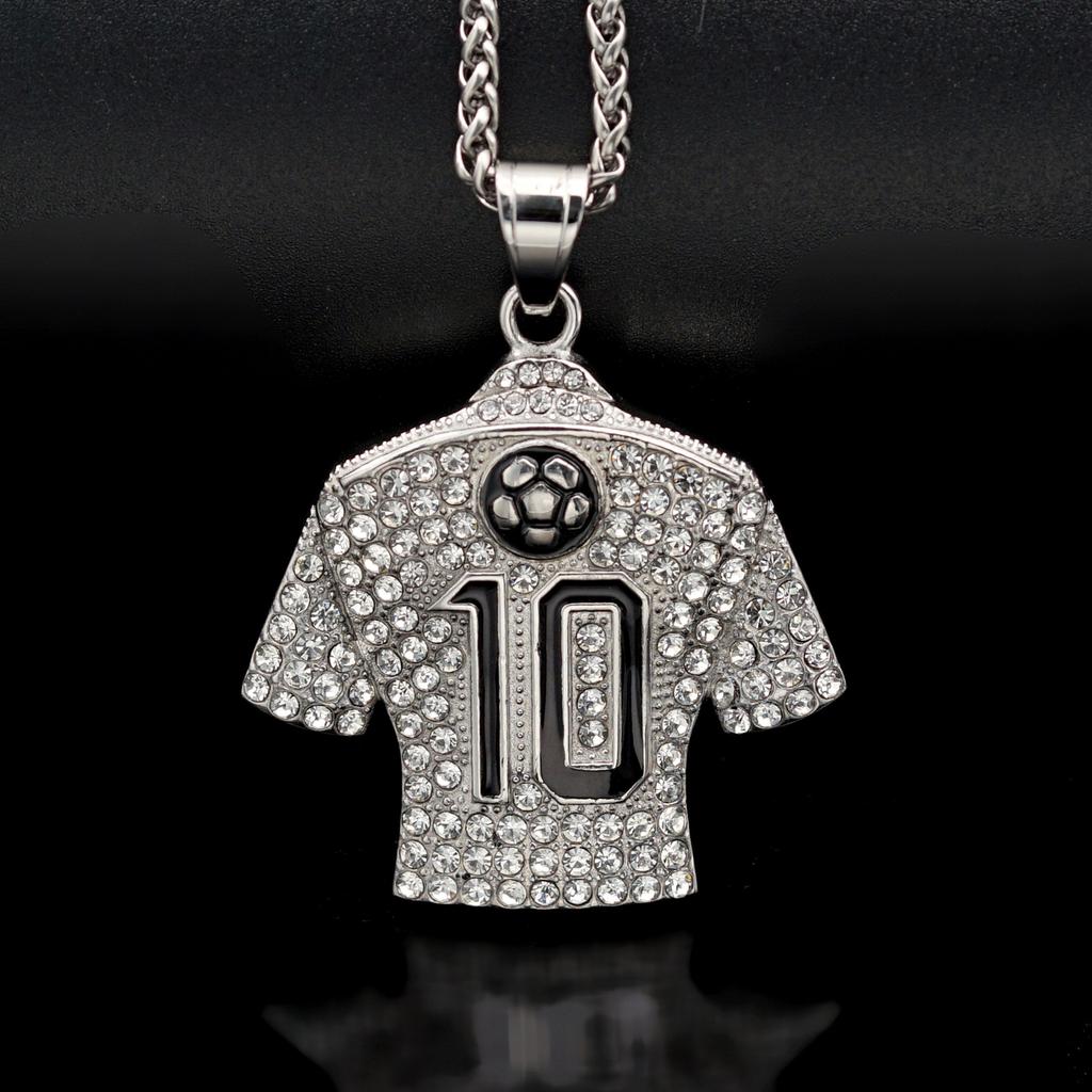 Ciondolo Hip Hop Hiphop Gioielli Colla No. 10 Collane in Jersey