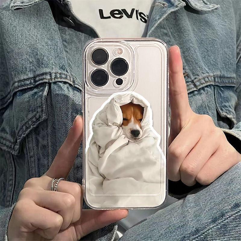 Wrap quilt dog for iPhone16promax Apple 14 mobile phone case 12/13 New 11 Factory
