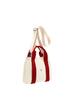 Stacey Daytrip Tote Canvas S Ivory_Red
