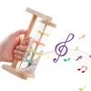 Montessori Baby Rain Stick Rainbow Hourglass Rain Music Rattle Baby Educational Toys Rain Sound Toys Montessori Sensory Toys