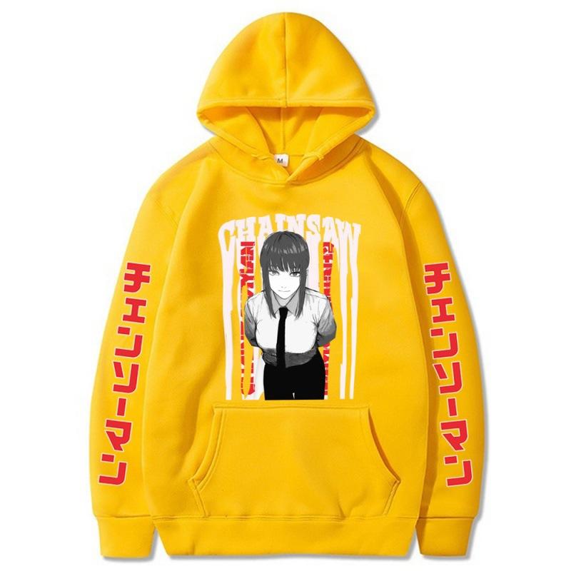 Chainsaw Man Makima Anime Men Hoodies Boys Harajuku Girls Pullover Fancy Music Gift Casual Loose Comfortable Sweatshirt