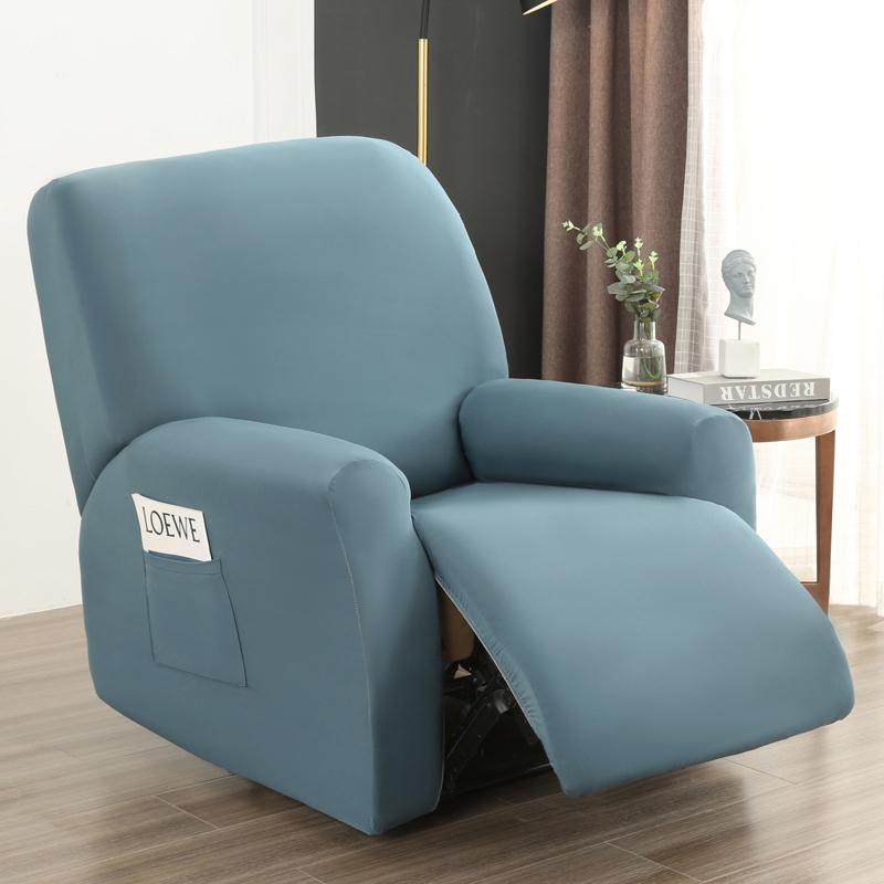 4 Stück wasserdichter Liegesofabezug für Wohnzimmer, elastischer Liegestuhlbezug, Schutz für Lazy Boy Relax-Sesselbezug