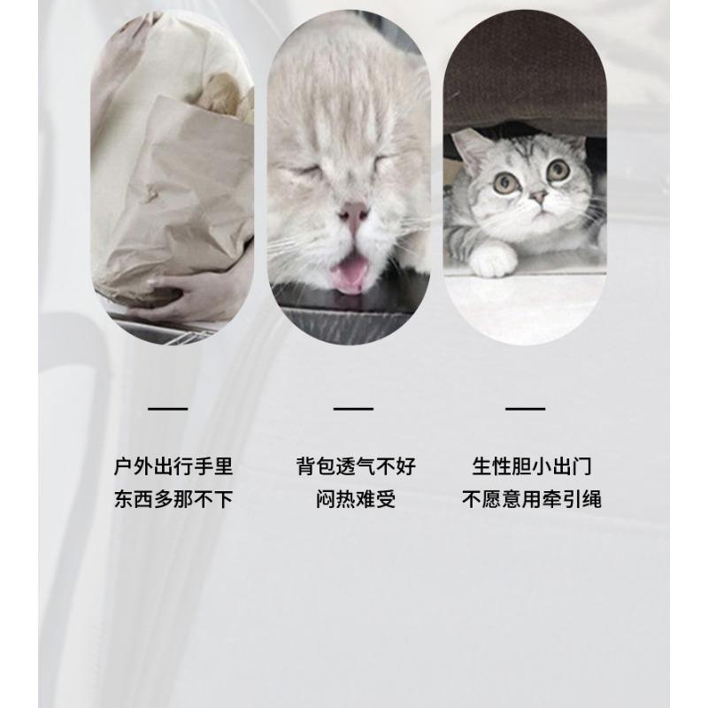 Breathable Cat Bag Large Capacity Pet Bag Cat and Puppy Backpack Single Shoulder Cross-shoulder Handbag