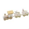 Christmas Wooden Train Crafts Home Decor Painted for Festival