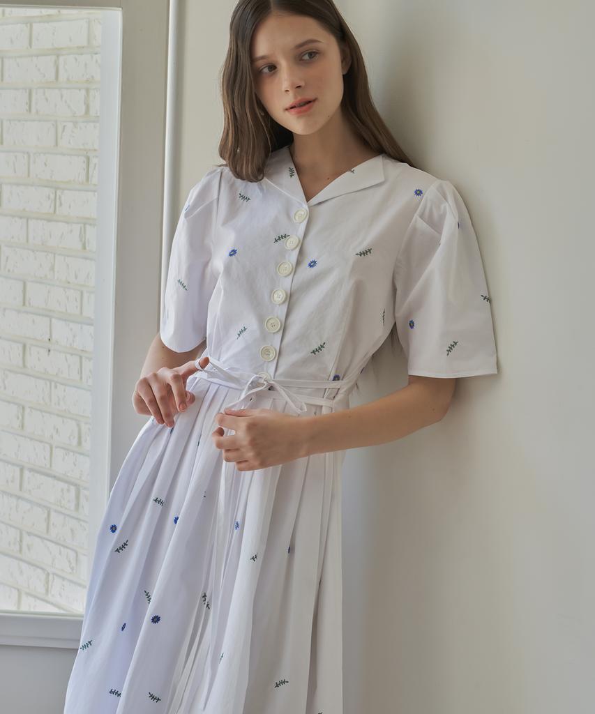Peullobeu Fleur Dress_Wh