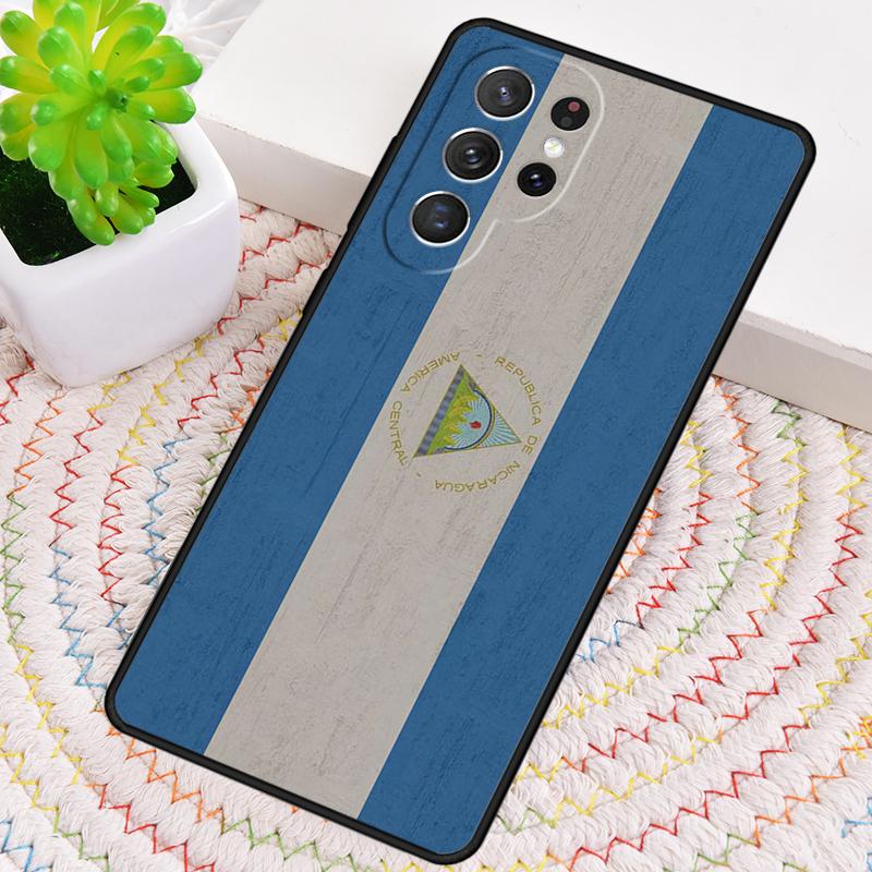 Custodia per Telefono in Silicone con Bandiera del Nicaragua per Samsung Galaxy note 10 pro S26 S25 S24 S23 S22 S21 Plus S25Ultra Copertura Capa
