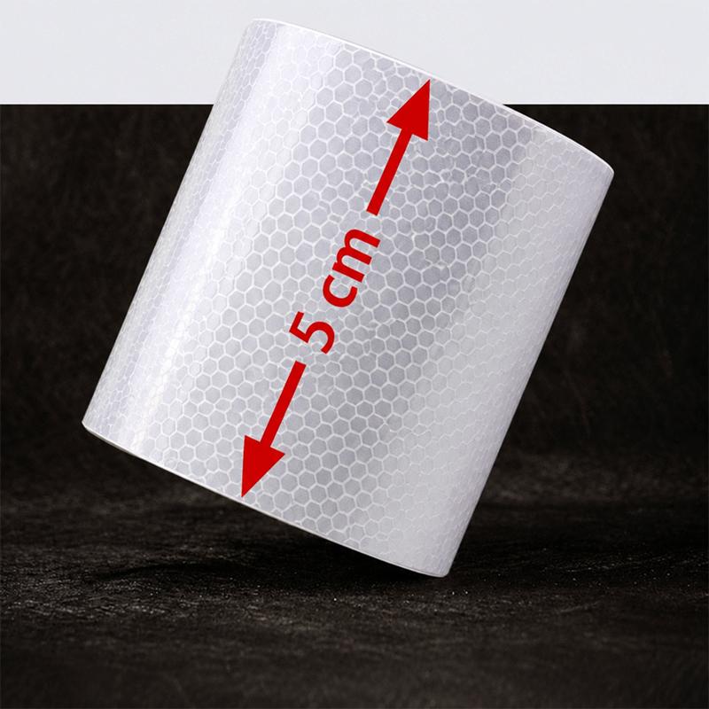 5cm width Reflective Tape 1/3/5/8m Safety Warning Sticker Reflector Protective Tape Strip Film for Trucks Auto Motorcycle VanPinstriping Tape 3