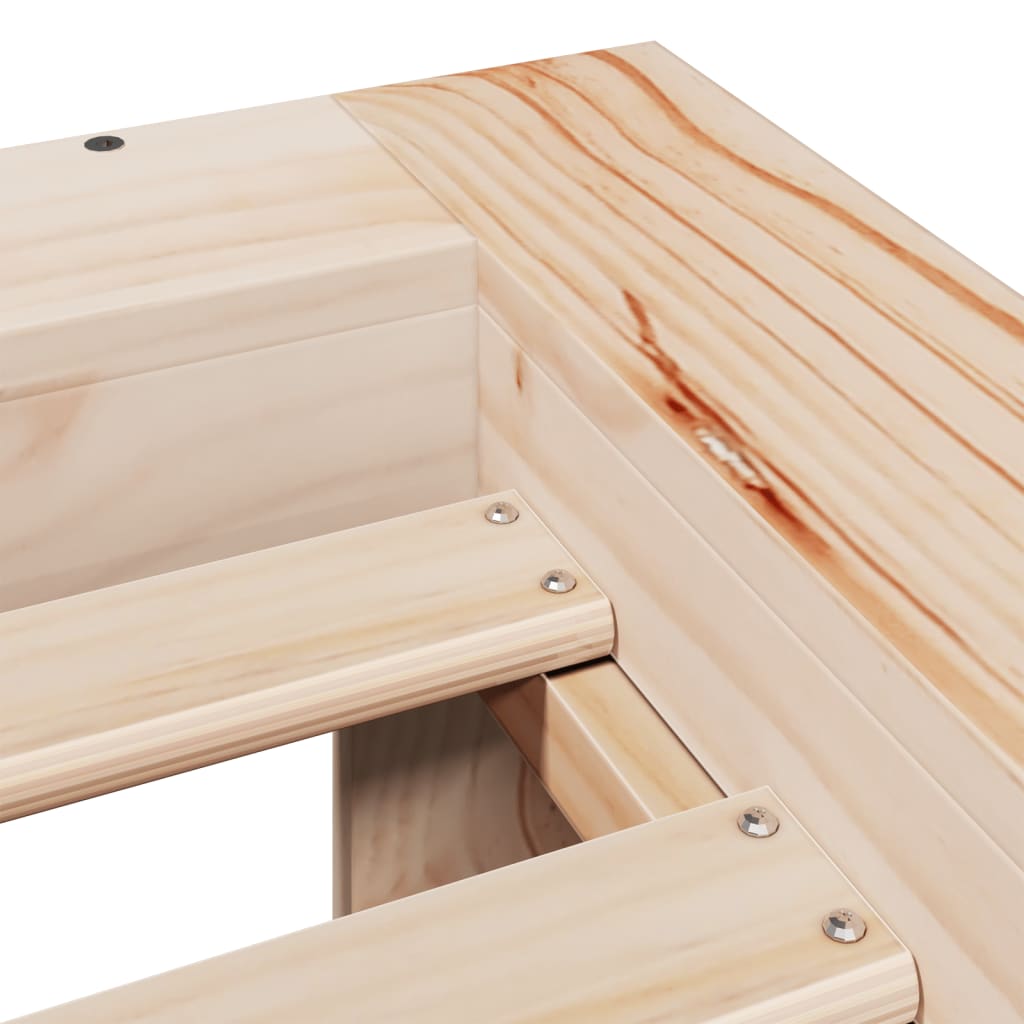 Solid Wood Bed Without Mattress 90 X 190 Cm Pine