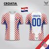 2026 Tricou de Fotbal Nou cu Imprimeu Steagul Croației Sport Casual Respirabil Uscare Rapidă Tricou Unisex Modă de Exterior Uniformă de Fotbal