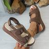 2026 Summer Buckle Strap Women's Sandals Fashion Open Toe Casual New Belt Buckle Rome Comfortable Best Seller Flat Sandals