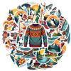 35-100pcs Nordic Charming Stickers Scrapbooking Stickers Aesthetic Retro Graffiti Waterproof Stickers For Planner Diary Decor