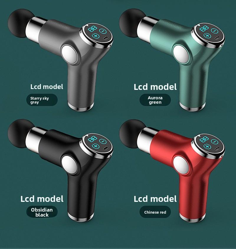 

Мини-фасциальный пистолет размером с ладонь с ЖК-дисплеем, Мини-фитнес, Расслабление мышц чёрный