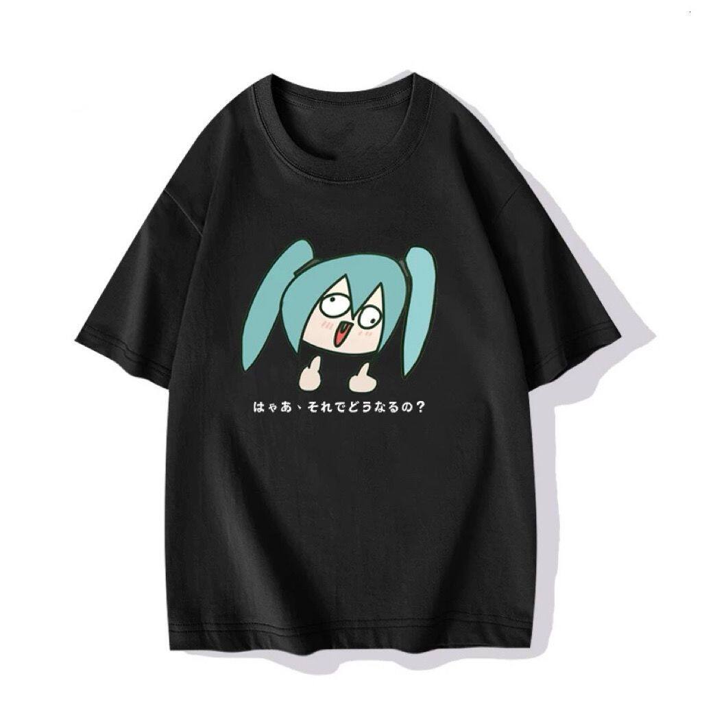 Hatsune Mikus Future Creative and Humorous Japanese Short Sleeved Tshirt MIKU Student Summer 100