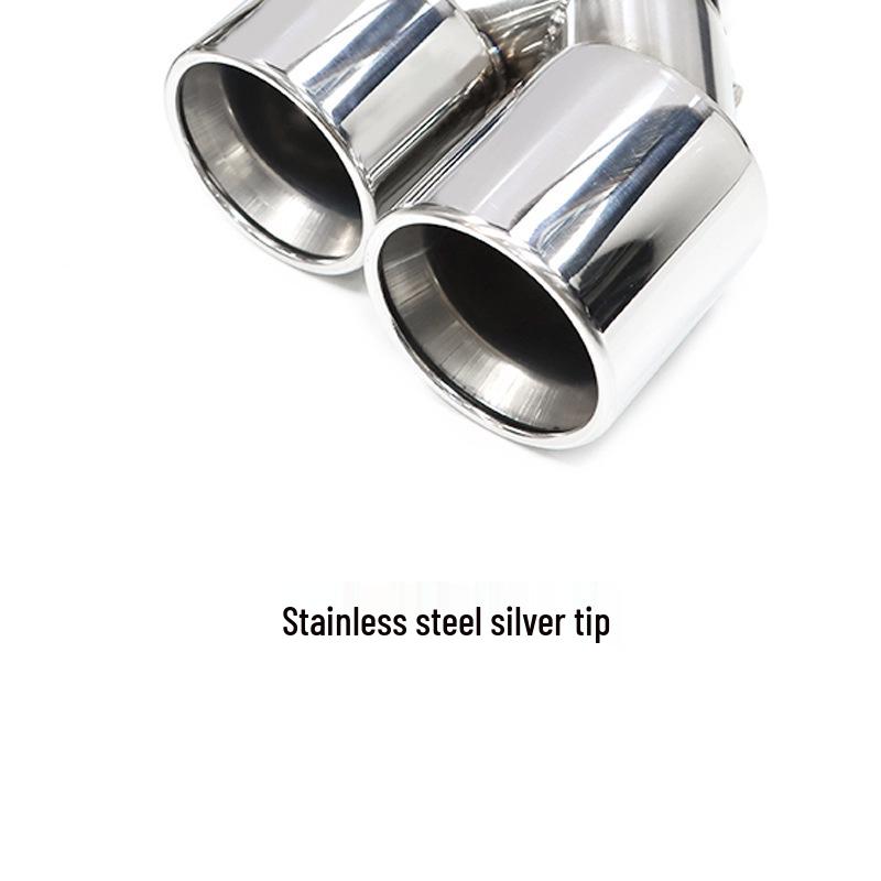 BMW 535li F10/F18 M5 Style Quad Exhaust Tips - Carbon Fiber & Black Stainless Steel.