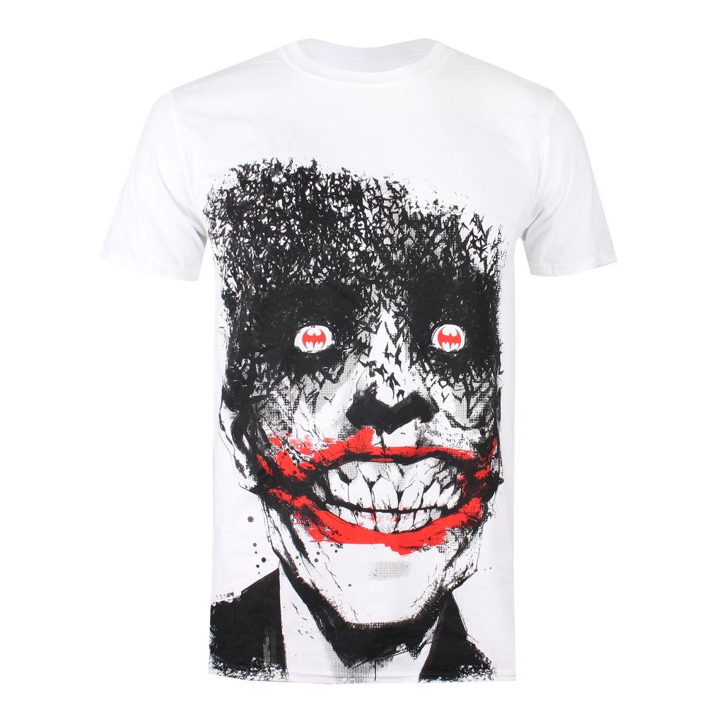 DC Comics Joker Eyes White T-Shirt