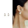 Premium Metal Copper Platinum Plated Small Light Bulb Drop Glaze S925 Silver Needle Earrings Niche Simple Personality Unique Earrings Women