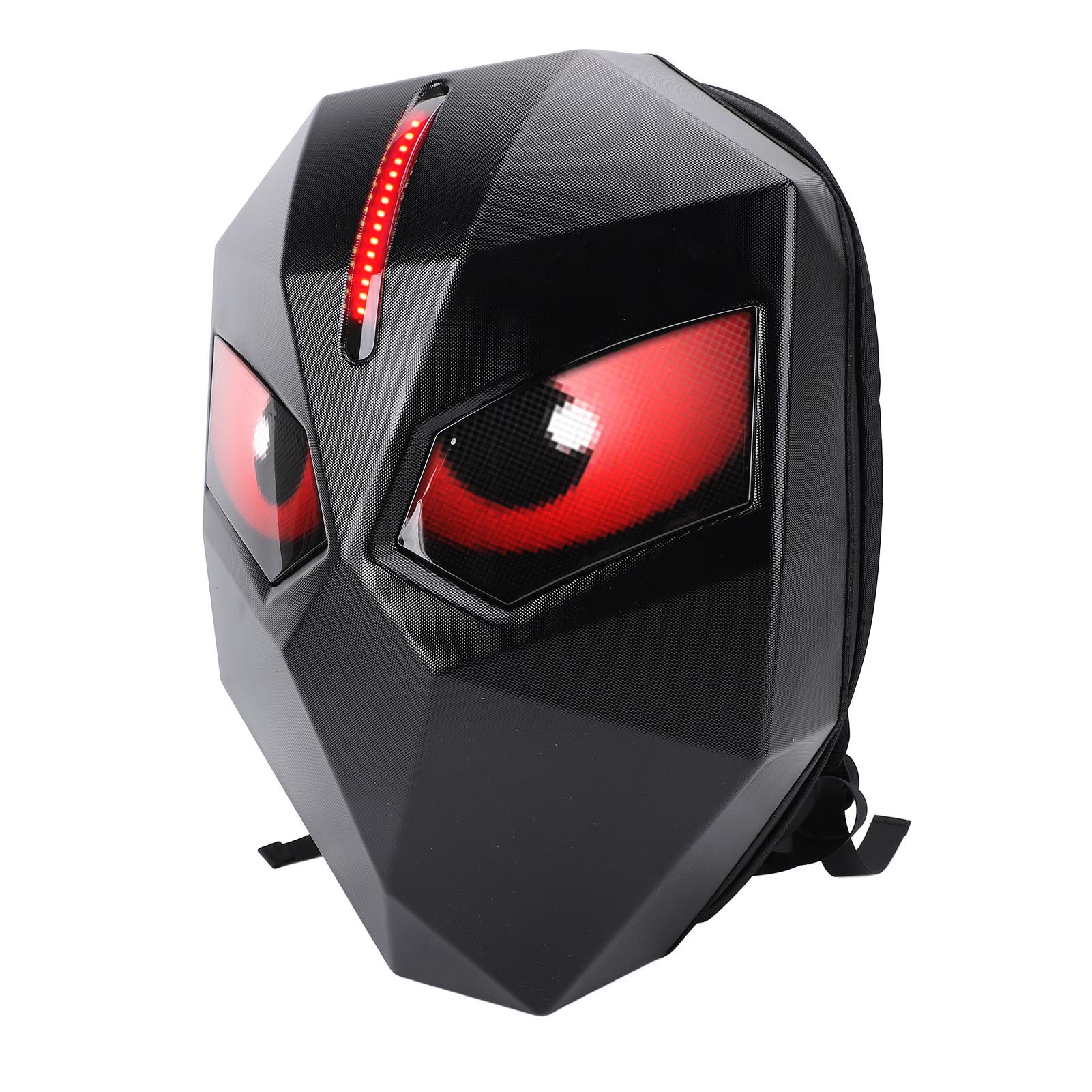 

Светодиодный мотоциклетный рюкзак 60x48 пикселей Управление через приложение Программируемый экран Жесткий корпус Сумка для шлема