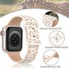 Glass+Case+Strap for Apple Watch Band 45mm 44mm 41mm 40mm Engraved Leopard belt for Apple IWatch Series 10 8 7 6 SE 5 46mm 42mm