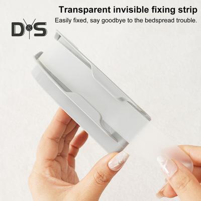 Suporte para lençóis de cama 4/8 peças com tira de trava, prendedor de canto para lençóis de alta resistência, mantém os lençóis firmes, todos os tamanhos de colchão, clipe de fixação para lençóis com elástico