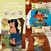 Cartoon L-Little L-Lulu Throw Flannel Throw Blanket, Lightweight Cozy, Durable Washable Cute Cool