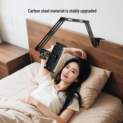 Cantilever Phone & Tablet Holder: Universal Stand for Desk and Bedside Binge-Watching.