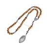 Chaîne de chapelet catholique avec Crucifix du Pardon Collier de prière religieux 6XDE