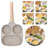 Medical Stone Frying Pan Nonstick Pancake Pan Divided Granite Omelette Skillet for Gas Stove and Induction Cookware