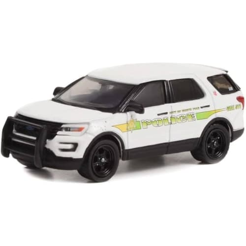 Greenlight 1/64 Scale Ford Interceptor, Alaska, North Pole Police, Greenlight Hot Pursuit Interceptor, City of North Pole, Alaska Police Diecast Car