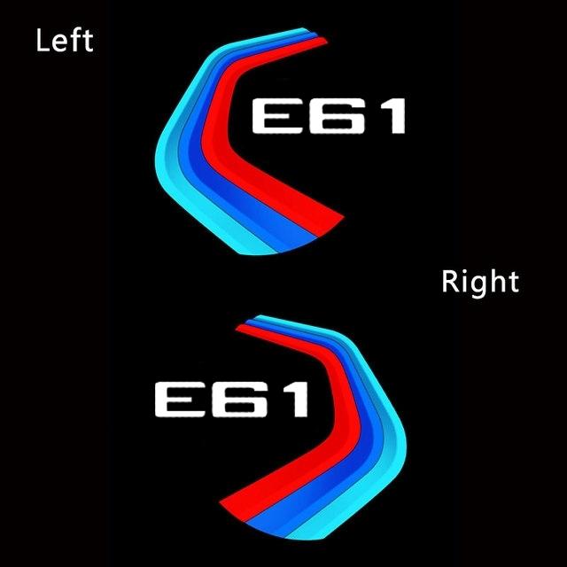 2PCS LED Car Door Welcome Lights for BMW 5 Series E61 2004-2010 523i 525i 530i 535i Projector Ghost Shadow Lamp Accessories