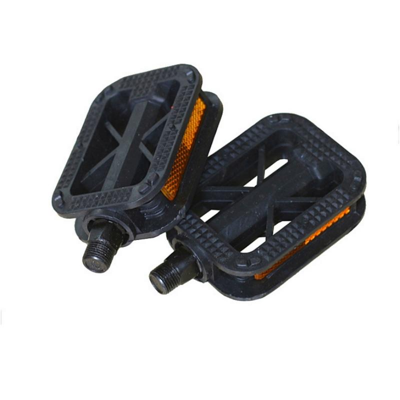 Mountain Bike Pedals BMX Bicycle Flat Anti-Slip Pedals Mountain Bike Pedals With Highly Visible Reflectors For Road City Junior