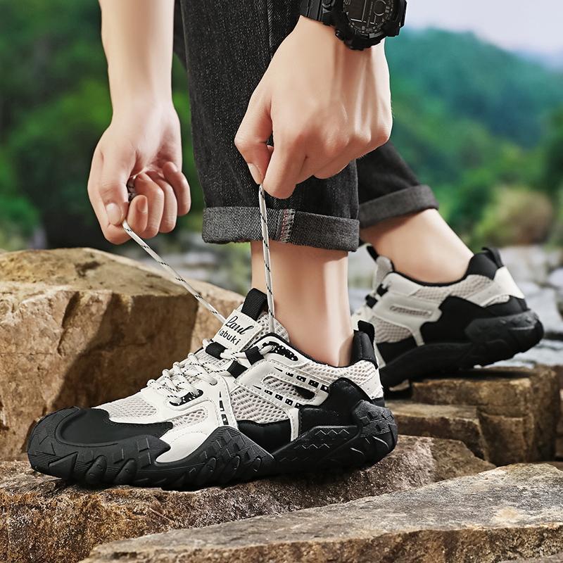 Men Outdoor Casual Mesh Shoes Breathable Walking Sneakers Lightweight Travel Comfort Shoes Daily Wear 39 To 44