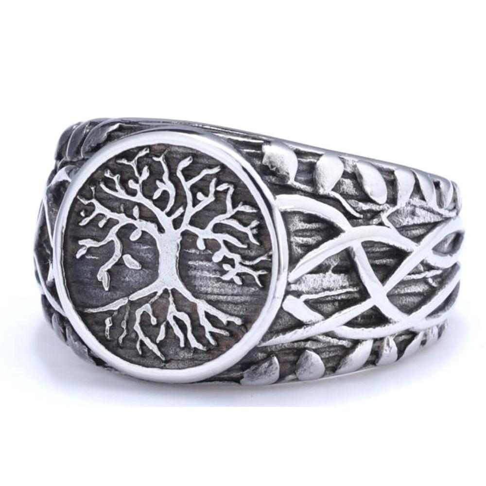 Nordic Vintage Ring Titanium Steel Rust Free Fashion Jewelry for Women Men Trendy Accessories