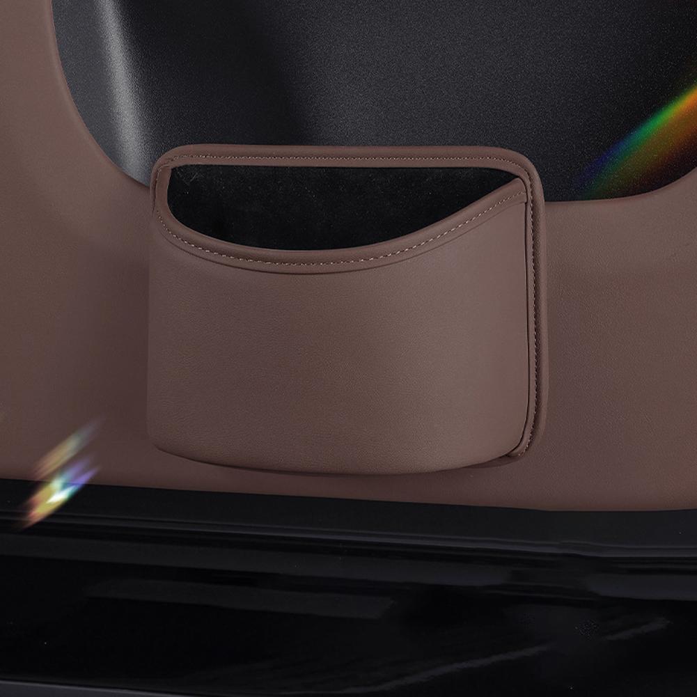 Multi-Purpose Universal Car Seat Back Trash Can with Cup Holder Storage Box & Drink Holder for Door Seat Interior Organizer