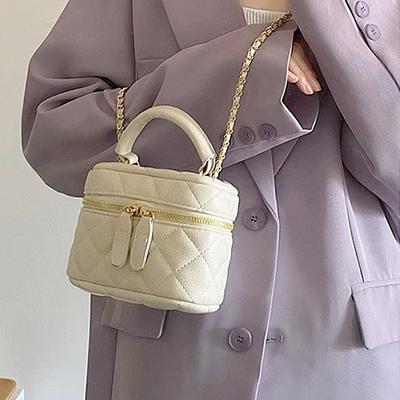 Nový mini prošívaný řetízek Diamond kostkovaný dámská crossbody kabelka Módní mini designová kabelka Vysoce kvalitní PU dámská malá kabelka