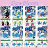 Cm2307023 Cute Cartoon Smurf Themed Interactive Puzzle Diy Sticker Fun Pack