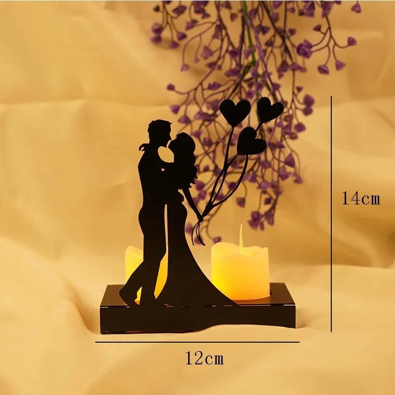 Romantic Couple Gift Creative Candlestick Room Decoration Accessories Aesthetic Desk Accessories Wedding Decor Home Decor