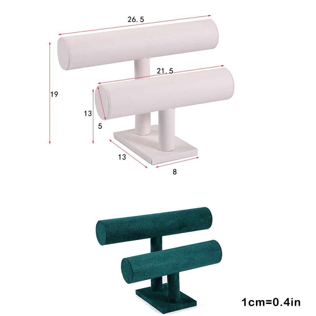 Jewelry Display Stand Double-layer Organizer Showcase Rack Practical Holder Large Space Accessories Shop Store
