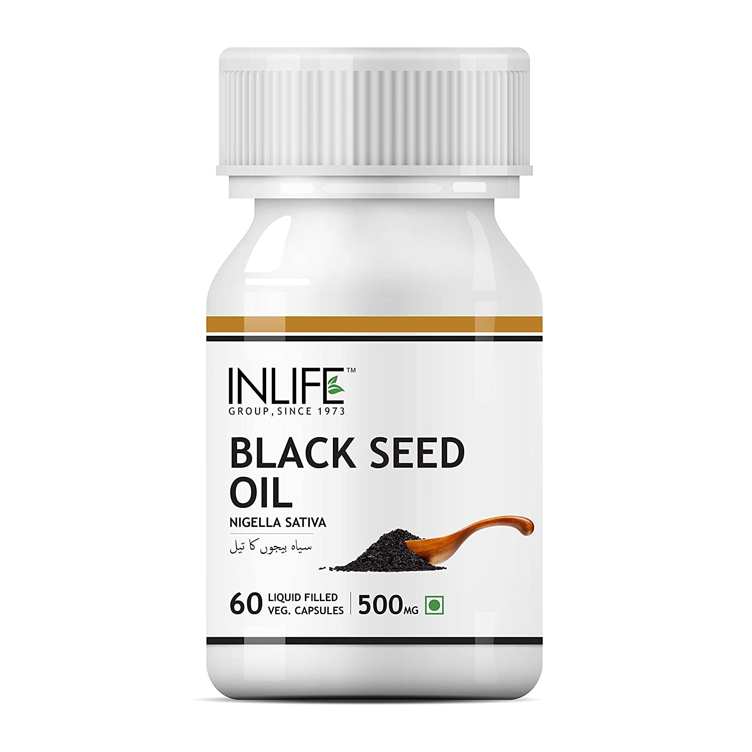 

Олія насіння чорного Кмину (60 кап, 500 мг), Black Seed Oil, INLIFE