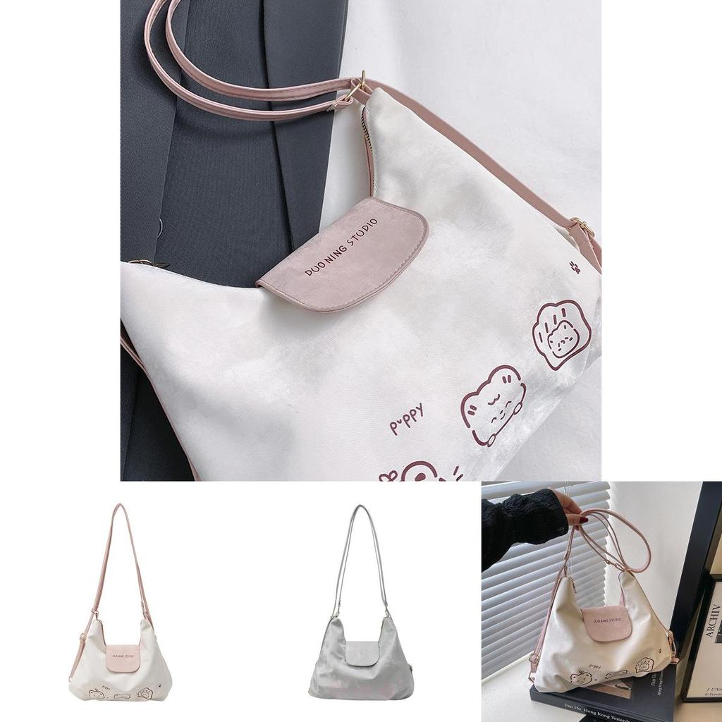 Bear Pattern Tote Bag For Women With Large Capacity And Pu Material For Daily Use