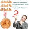 Bamboo IQ For Adults Kids Children Interlocking Puzzle Toy Brain Teaser Classic Toys Kong Ming Lock