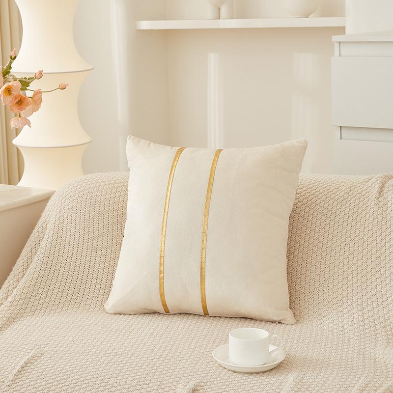 Elegant Sofa Pillowcase Party Atmosphere Pillow Cover Velvet Pillow Cover  for Room Sofa Decor Soft Solid Dyed for Bed