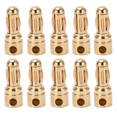 10Pcs Banana Plug Good Transmission Performance CNC Technology High Accuracy DIY Banana Plug Connectors