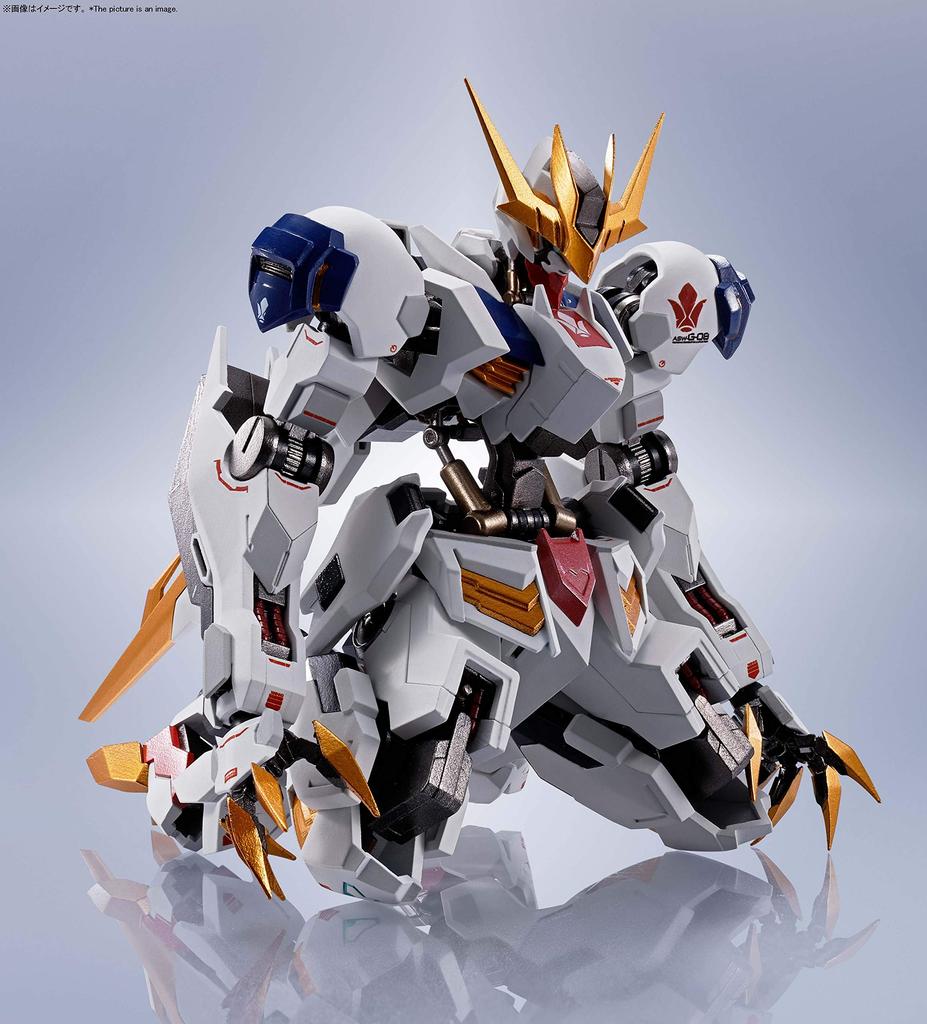 TAMASHII NATIONS KOVOVÝ ROBOT Spirits Mobile Suit Gundam Orphans Gundam Barbatos Lupus Rex 150mm malovaná pohyblivá figurka Iron-Blooded [BOČNÍ RUBRIKA] cca.