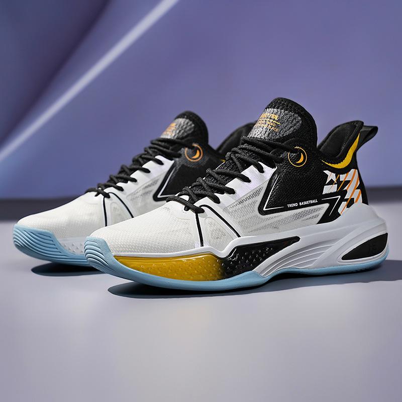 

Летняя мужская обувь новая баскетбольная обувь молодежная амортизация реальный бой нескользящая износостойкая спортивная обувь парные модели отскок звук 44