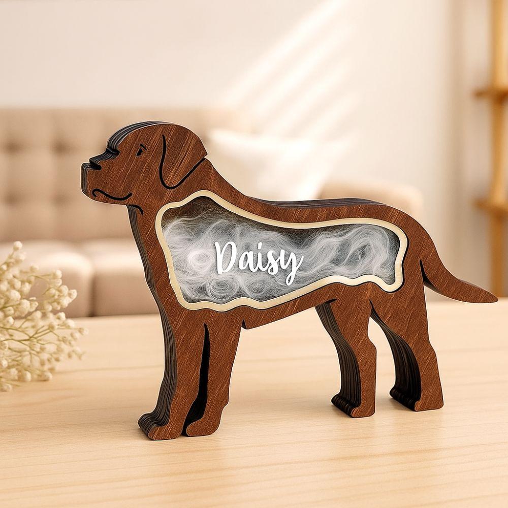 Solid Wood Animal Hair Storage Box Dustproof Hair Sealed Container Pet Ashes Box Pet Loss Memorial