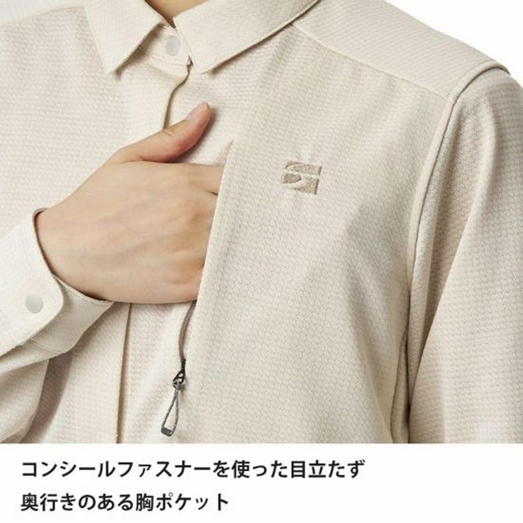 Finetrack Ramie Spin Knit Shirt FMW1601 (Women's) / (JP, Alphabet, M, IVOR)