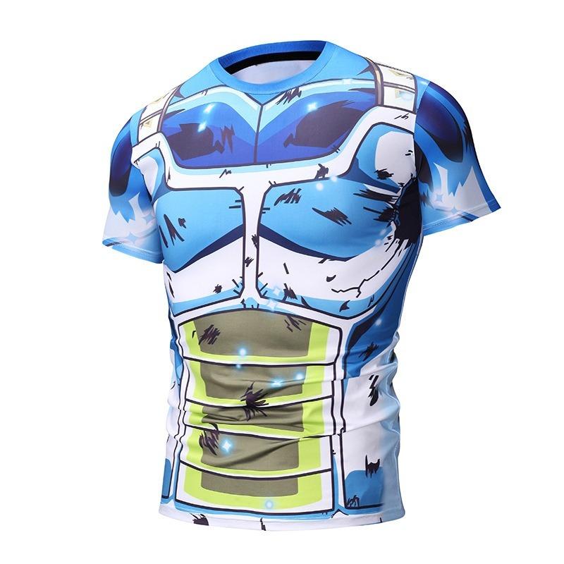 2026 Dragon Ball Summer Men's T-shirt Anime Goku Harajuku Parent Child Trendy Short Sleeve Anime Cosplay T-shirt